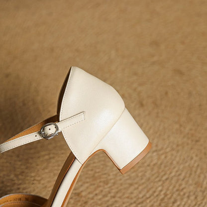 Arden Genuine Leather Block Heels with Cushioned Footbed, Adjustable Ankle Strap and Non-Slip Sole, 2-Inch Heel Height - The Southern AtelierSKU_1791063009977_555