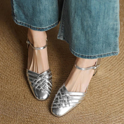Arden Genuine Leather Block Heels with Cushioned Footbed, Adjustable Ankle Strap and Non-Slip Sole, 2-Inch Heel Height - The Southern AtelierSKU_1791063009978_73