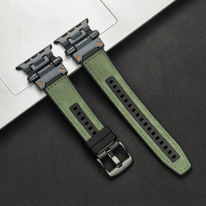 Arden Genuine Leather Watch Band with Metal Connectors and Buckle for Comfortable, Adjustable Fit - The Southern AtelierSKU_1791062874719_164