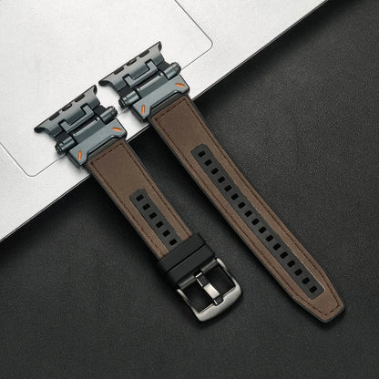 Arden Genuine Leather Watch Band with Metal Connectors and Buckle for Comfortable, Adjustable Fit - The Southern AtelierSKU_1791062874719_649