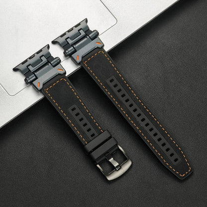Arden Genuine Leather Watch Band with Metal Connectors and Buckle for Comfortable, Adjustable Fit - The Southern AtelierSKU_1791062874719_719