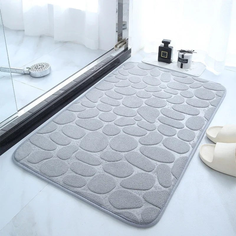 Arden Memory Foam Bath Mat, Non-Slip and Quick-Drying with Cobblestone Texture, 20 x 30 in, 50 x 80 cm - The Southern AtelierSKU_1791063908253_731