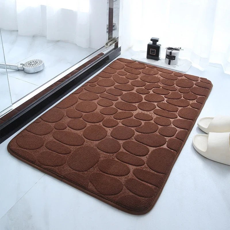Arden Memory Foam Bath Mat, Non-Slip and Quick-Drying with Cobblestone Texture, 20 x 30 in, 50 x 80 cm - The Southern AtelierSKU_1791063908253_731