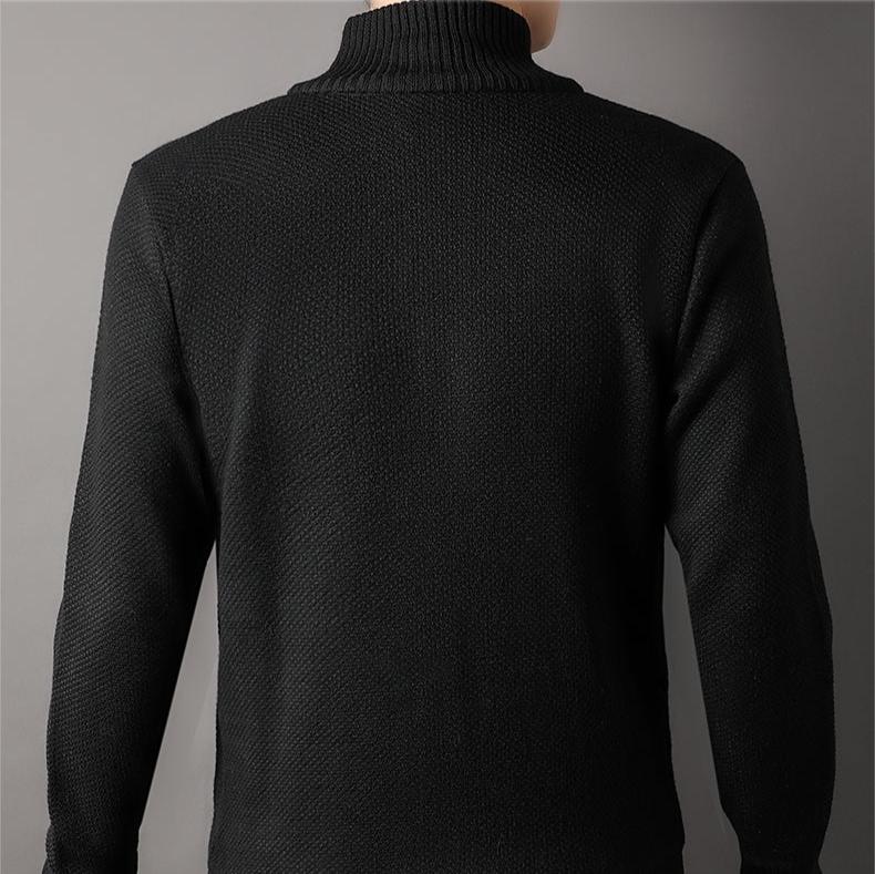 Beckett Hand-Knit Full-Zip Jacket with Stand Collar for Lightweight Warmth - The Southern AtelierSKU_1791063445932_93
