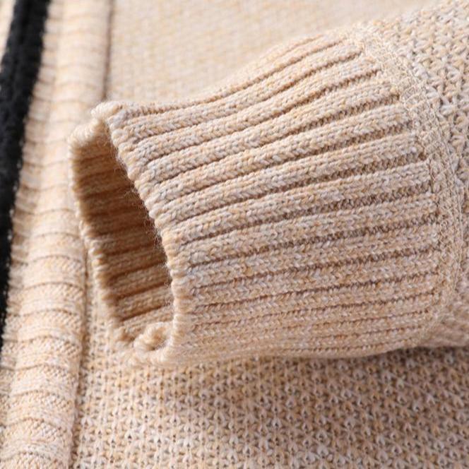 Beckett Hand-Knit Full-Zip Jacket with Stand Collar for Lightweight Warmth - The Southern AtelierSKU_1791063445932_93