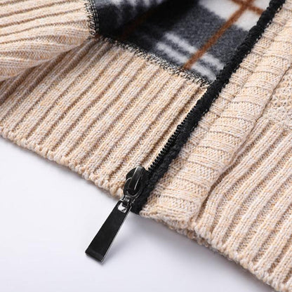 Beckett Hand-Knit Full-Zip Jacket with Stand Collar for Lightweight Warmth - The Southern AtelierSKU_1791063445932_93