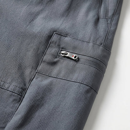 Breakwater Cargo Shorts in Quick-Dry Fabric with Elastic Waist and Zippered Hand Pockets - The Southern AtelierSKU_1791064301100_97