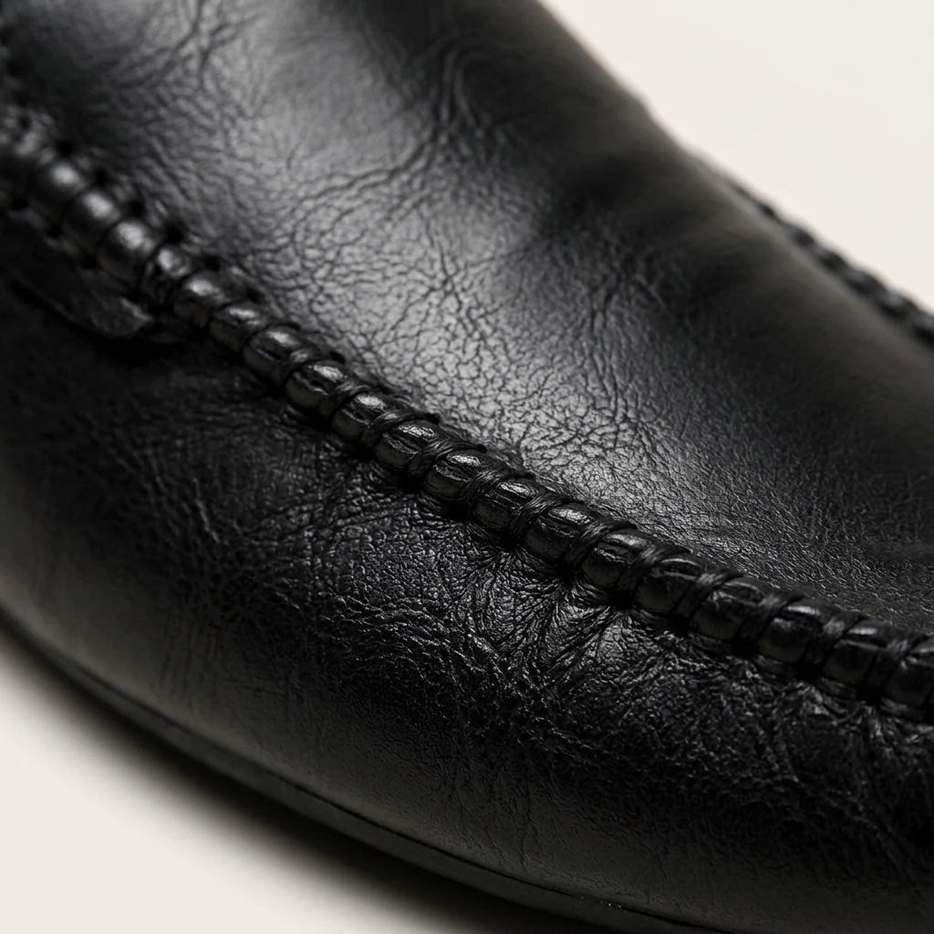 Calder Grained Leather Mules with Hand-Stitched Moc Toe and Open Back for Warm-Weather Comfort - The Southern AtelierSKU_1791063722994_47