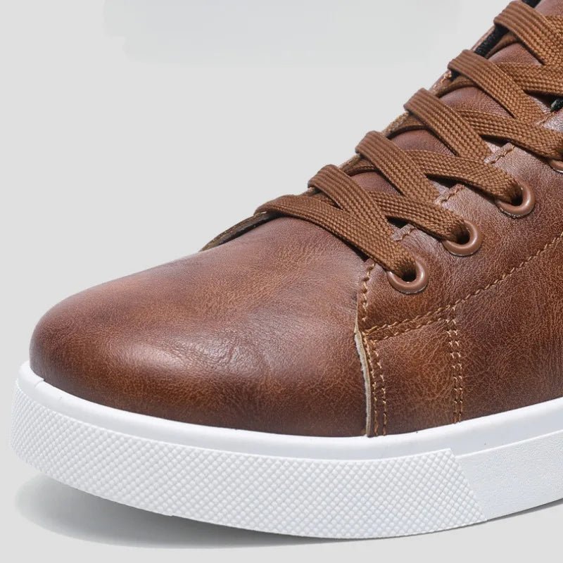 Calder Handcrafted Leather Sneakers with Padded Insoles for Lightweight, Breathable Comfort - The Southern AtelierSKU_1791063123515_390