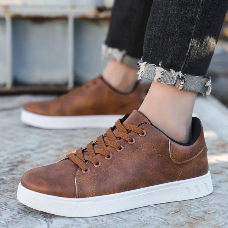 Calder Handcrafted Leather Sneakers with Padded Insoles for Lightweight, Breathable Comfort - The Southern AtelierSKU_1791063123515_390