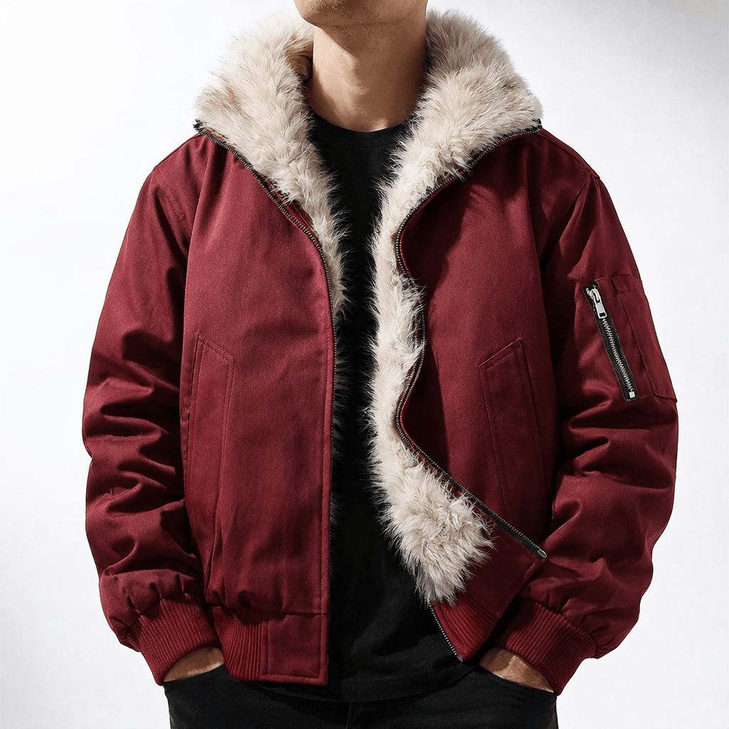 Calder Jacket with Wind-Resistant Shell and Soft Faux-Fur Lining for Lightweight Warmth - The Southern AtelierSKU_1791062609636_559