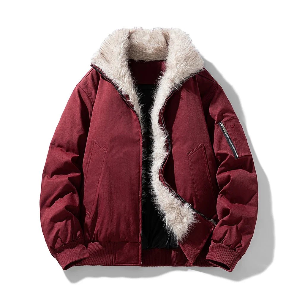 Calder Jacket with Wind-Resistant Shell and Soft Faux-Fur Lining for Lightweight Warmth - The Southern AtelierSKU_1791062609636_559