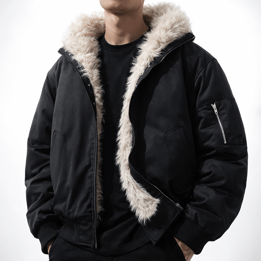 Calder Jacket with Wind-Resistant Shell and Soft Faux-Fur Lining for Lightweight Warmth - The Southern AtelierSKU_1791062609636_836