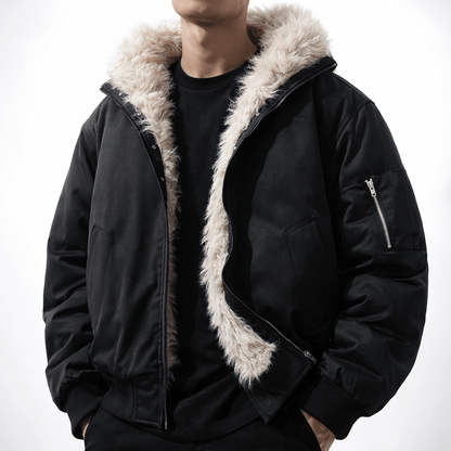 Calder Jacket with Wind-Resistant Shell and Soft Faux-Fur Lining for Lightweight Warmth - The Southern AtelierSKU_1791062609636_836