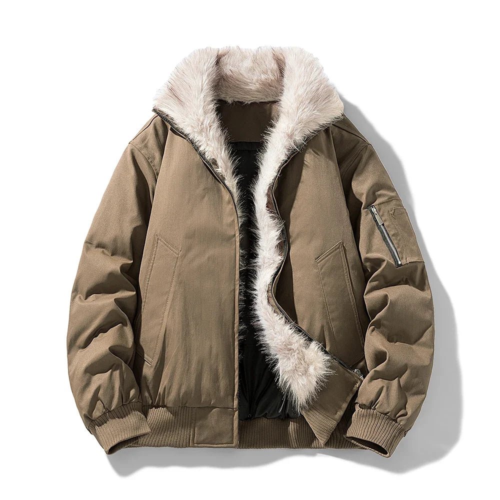 Calder Jacket with Wind-Resistant Shell and Soft Faux-Fur Lining for Lightweight Warmth - The Southern AtelierSKU_1791062609636_900