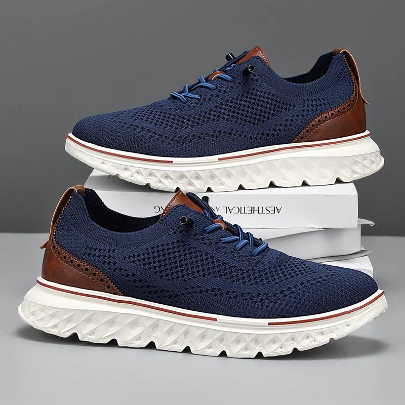 Calder Lightweight Sneakers in Breathable Mesh with No-Tie Laces and Ultra-Cushioned Sole for All-Day Comfort - The Southern AtelierSKU_1791063293692_139