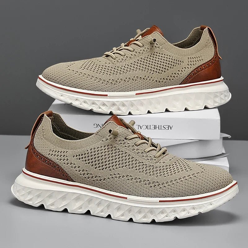 Calder Lightweight Sneakers in Breathable Mesh with No-Tie Laces and Ultra-Cushioned Sole for All-Day Comfort - The Southern AtelierSKU_1791063293692_288