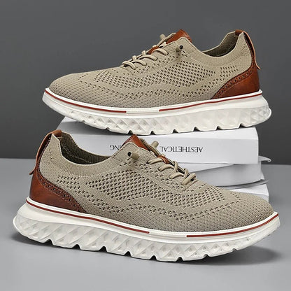 Calder Lightweight Sneakers in Breathable Mesh with No-Tie Laces and Ultra-Cushioned Sole for All-Day Comfort - The Southern AtelierSKU_1791063293692_288