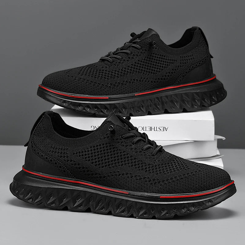 Calder Lightweight Sneakers in Breathable Mesh with No-Tie Laces and Ultra-Cushioned Sole for All-Day Comfort - The Southern AtelierSKU_1791063293692_490