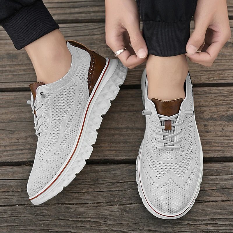 Calder Lightweight Sneakers in Breathable Mesh with No-Tie Laces and Ultra-Cushioned Sole for All-Day Comfort - The Southern AtelierSKU_1791063293692_802
