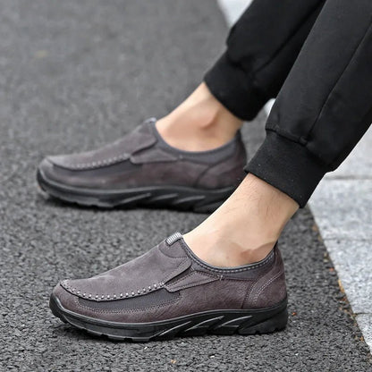 Calder Loafers in Suede and Breathable Mesh with Cushioned Insole and Slip-Resistant Rubber Sole - The Southern AtelierSKU_1791063290225_361