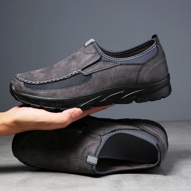 Calder Loafers in Suede and Breathable Mesh with Cushioned Insole and Slip-Resistant Rubber Sole - The Southern AtelierSKU_1791063290225_361