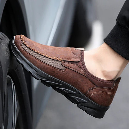 Calder Loafers in Suede and Breathable Mesh with Cushioned Insole and Slip-Resistant Rubber Sole - The Southern AtelierSKU_1791063290225_469