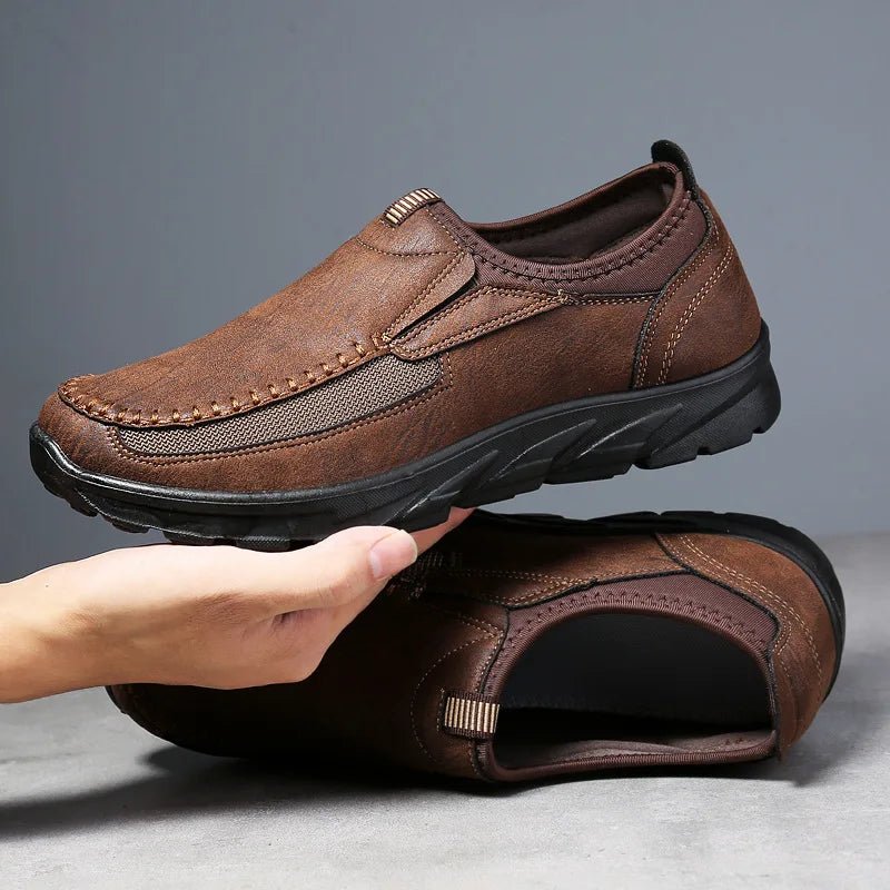 Calder Loafers in Suede and Breathable Mesh with Cushioned Insole and Slip-Resistant Rubber Sole - The Southern AtelierSKU_1791063290225_469