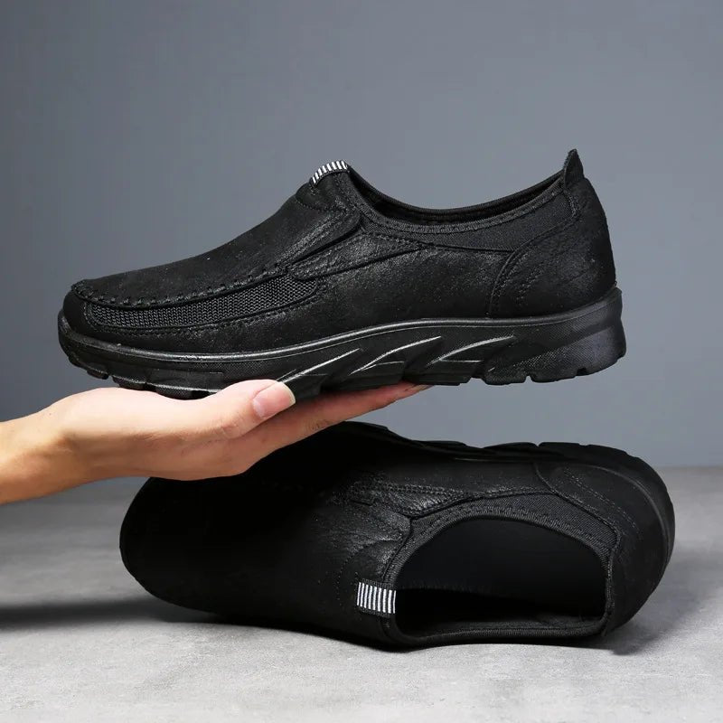 Calder Loafers in Suede and Breathable Mesh with Cushioned Insole and Slip-Resistant Rubber Sole - The Southern AtelierSKU_1791063290225_63