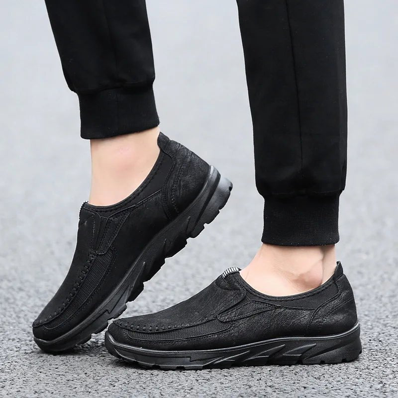 Calder Loafers in Suede and Breathable Mesh with Cushioned Insole and Slip-Resistant Rubber Sole - The Southern AtelierSKU_1791063290225_63