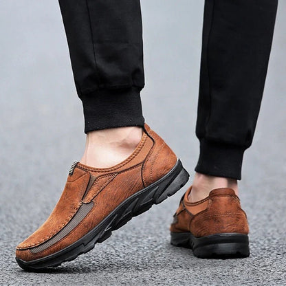 Calder Loafers in Suede and Breathable Mesh with Cushioned Insole and Slip-Resistant Rubber Sole - The Southern AtelierSKU_1791063290225_731