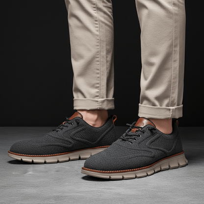 Calder Men’s Breathable Knit Trainers with No-Tie Lacing and Orthopaedic Cushioned Insole for All-Day Comfort - The Southern AtelierSKU_1791064491962_571