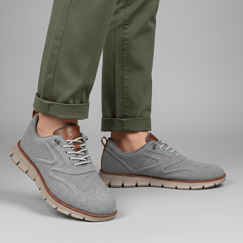 Calder Men’s Breathable Knit Trainers with No-Tie Lacing and Orthopaedic Cushioned Insole for All-Day Comfort - The Southern AtelierSKU_1791064491962_651