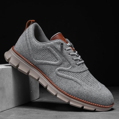 Calder Men’s Breathable Knit Trainers with No-Tie Lacing and Orthopaedic Cushioned Insole for All-Day Comfort - The Southern AtelierSKU_1791064491962_651