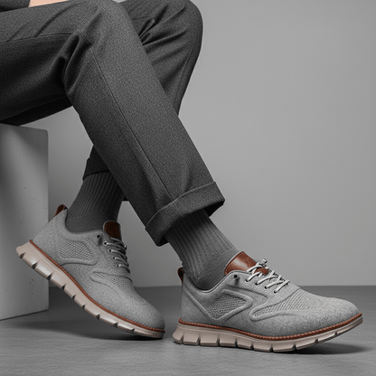 Calder Men’s Breathable Knit Trainers with No-Tie Lacing and Orthopaedic Cushioned Insole for All-Day Comfort - The Southern AtelierSKU_1791064491962_651