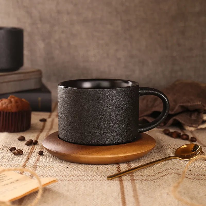 Calder Mug in Frosted Black Ceramic for Daily Coffee - The Southern AtelierSKU_1791063206930_520