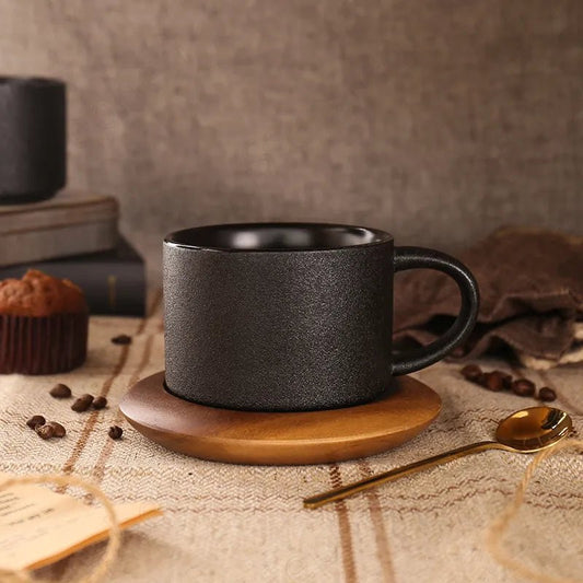 Calder Mug in Frosted Black Ceramic for Daily Coffee - The Southern AtelierSKU_1791063206930_520