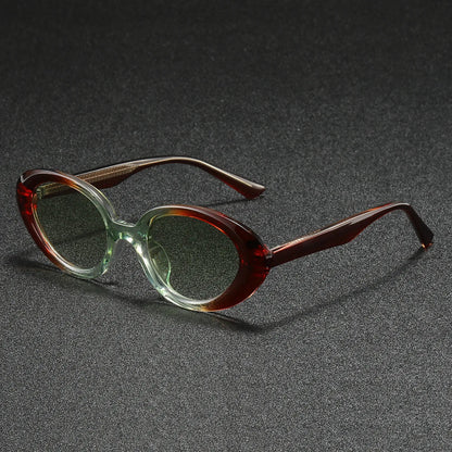 Calder Oval Sunglasses in Lightweight Acetate with 100% UV Protection and Anti-Glare, Scratch-Resistant Lenses - The Southern AtelierSKU_1791062945792_120