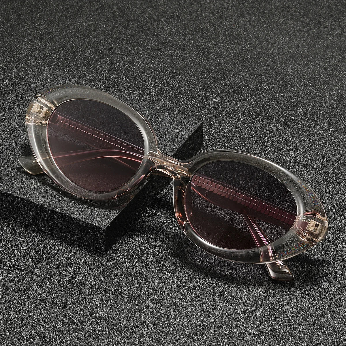 Calder Oval Sunglasses in Lightweight Acetate with 100% UV Protection and Anti-Glare, Scratch-Resistant Lenses - The Southern AtelierSKU_1791062945792_324