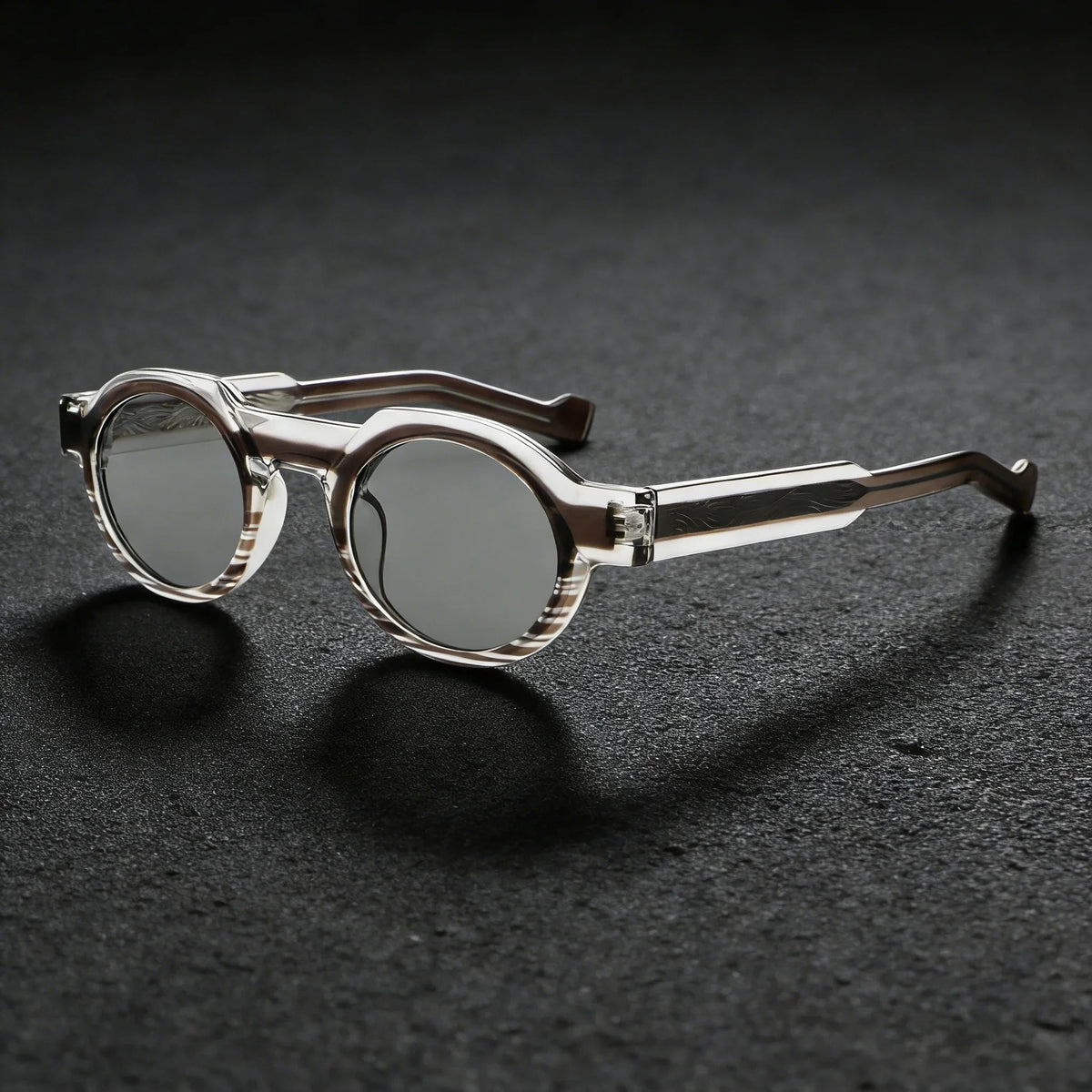 Calder Round Sunglasses in Lightweight Acetate for Glare Reduction and UV400 Protection - The Southern AtelierSKU_1791062702612_598