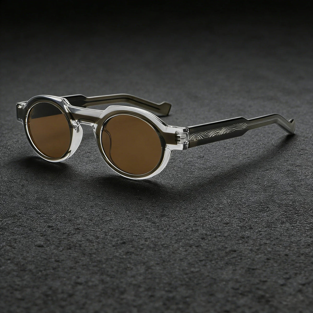 Calder Round Sunglasses in Lightweight Acetate for Glare Reduction and UV400 Protection - The Southern AtelierSKU_1791062702612_746