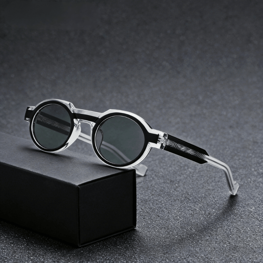 Calder Round Sunglasses in Lightweight Acetate for Glare Reduction and UV400 Protection - The Southern AtelierSKU_1791062702612_761