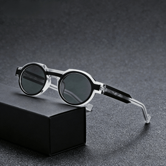 Calder Round Sunglasses in Lightweight Acetate for Glare Reduction and UV400 Protection - The Southern AtelierSKU_1791062702612_761