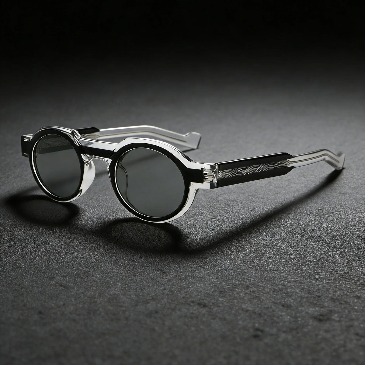 Calder Round Sunglasses in Lightweight Acetate for Glare Reduction and UV400 Protection - The Southern AtelierSKU_1791062702612_761