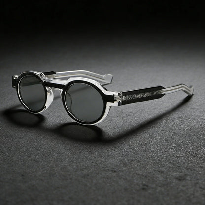 Calder Round Sunglasses in Lightweight Acetate for Glare Reduction and UV400 Protection - The Southern AtelierSKU_1791062702612_761