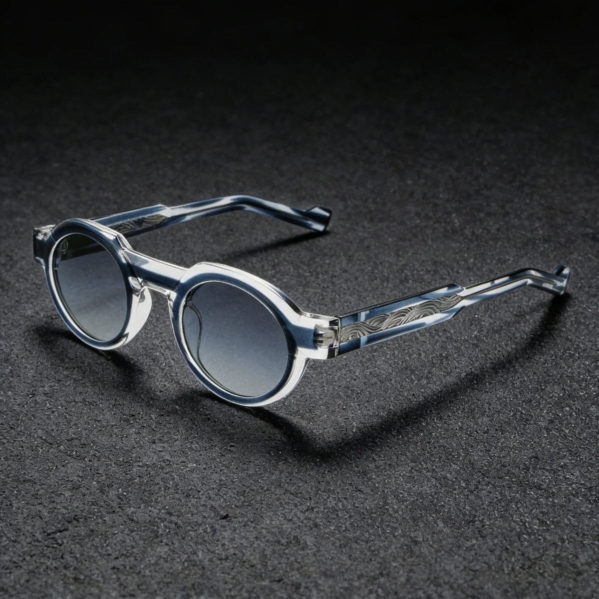 Calder Round Sunglasses in Lightweight Acetate for Glare Reduction and UV400 Protection - The Southern AtelierSKU_1791062702612_783