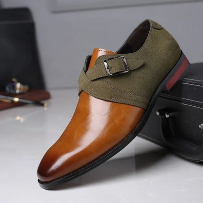 Calder Slip-On Leather Dress Shoes with Buckles for All-Day Comfort - The Southern AtelierSKU_1791062863733_670