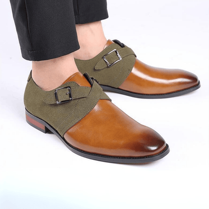 Calder Slip-On Leather Dress Shoes with Buckles for All-Day Comfort - The Southern AtelierSKU_1791062863733_670