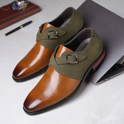 Calder Slip-On Leather Dress Shoes with Buckles for All-Day Comfort - The Southern AtelierSKU_1791062863733_670
