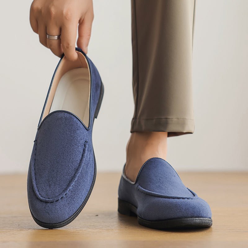 Calder Suede Loafers with Hand-Stitched Details and Cushioned Insole for All-Day Comfort - The Southern AtelierSKU_1791062561465_287